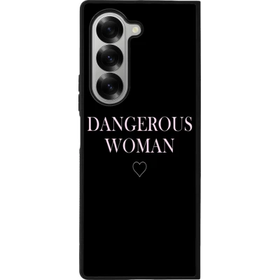 Coque Samsung Galaxy Z Fold6 - Silicone rigide noir Dangerous woman