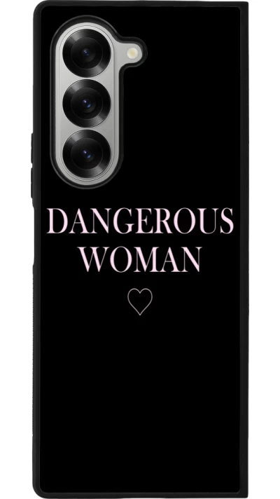 Samsung Galaxy Z Fold6 Case Hülle - Silikon schwarz Dangerous woman