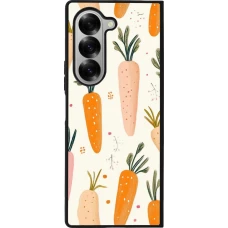 Samsung Galaxy Z Fold6 Case Hülle - Silikon schwarz Easter 2026 Illustration carrots