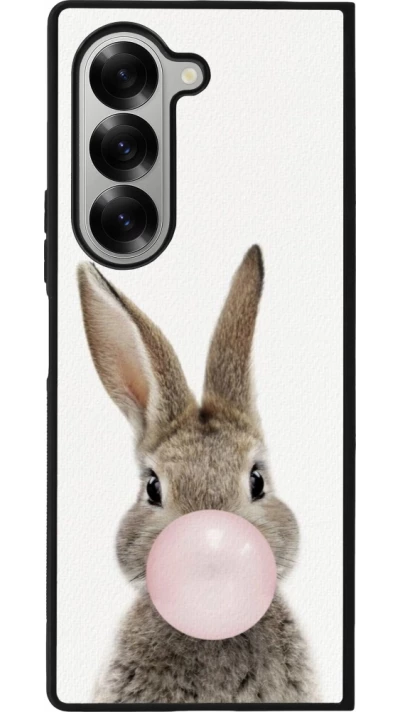 Samsung Galaxy Z Fold6 Case Hülle - Silikon schwarz Easter 2023 bubble gum bunny