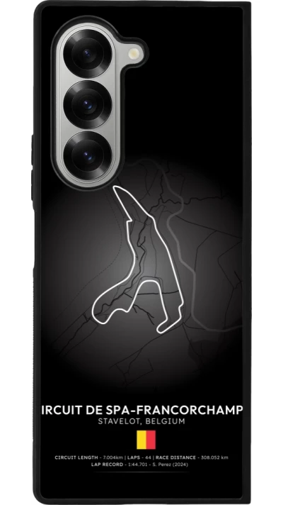 Samsung Galaxy Z Fold6 Case Hülle - Silikon schwarz F1 Track 2025 Belgium