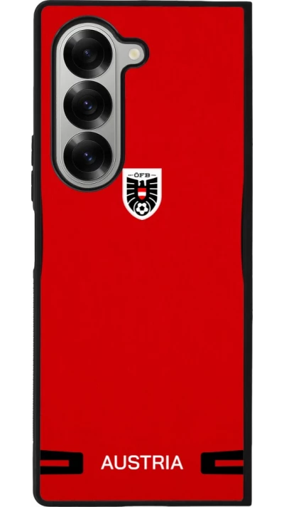 Samsung Galaxy Z Fold6 Case Hülle - Silikon schwarz O?sterreich 2026 personalisierbares Fussballtrikot