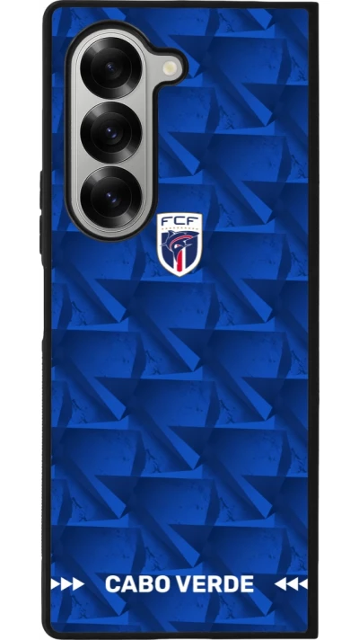 Samsung Galaxy Z Fold6 Case Hülle - Silikon schwarz Kap Verde 2026 personalisierbares Fussballtrikot
