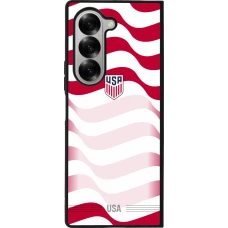 Samsung Galaxy Z Fold6 Case Hülle - Silikon schwarz Vereinigten Staaten 2026 personalisierbares Fussballtrikot