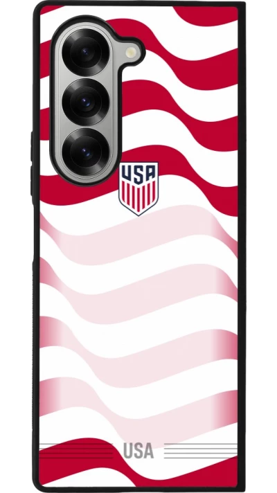 Samsung Galaxy Z Fold6 Case Hülle - Silikon schwarz Vereinigten Staaten 2026 personalisierbares Fussballtrikot
