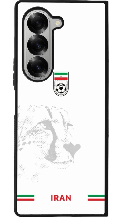 Samsung Galaxy Z Fold6 Case Hülle - Silikon schwarz Iran 2026 personalisierbares Fussballtrikot