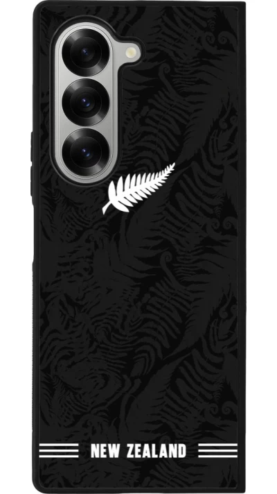 Samsung Galaxy Z Fold6 Case Hülle - Silikon schwarz Neuseeland 2026 personalisierbares Fussballtrikot