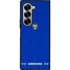 Samsung Galaxy Z Fold6 Case Hülle - Silikon schwarz Usbekistan 2026 personalisierbares Fussballtrikot
