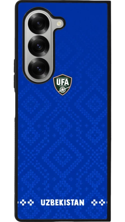 Samsung Galaxy Z Fold6 Case Hülle - Silikon schwarz Usbekistan 2026 personalisierbares Fussballtrikot