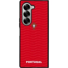Samsung Galaxy Z Fold6 Case Hülle - Silikon schwarz Portugal 2026 personalisierbares Fussballtrikot