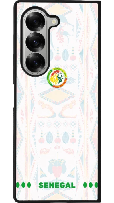 Samsung Galaxy Z Fold6 Case Hülle - Silikon schwarz Senegal 2026 personalisierbares Fussballtrikot