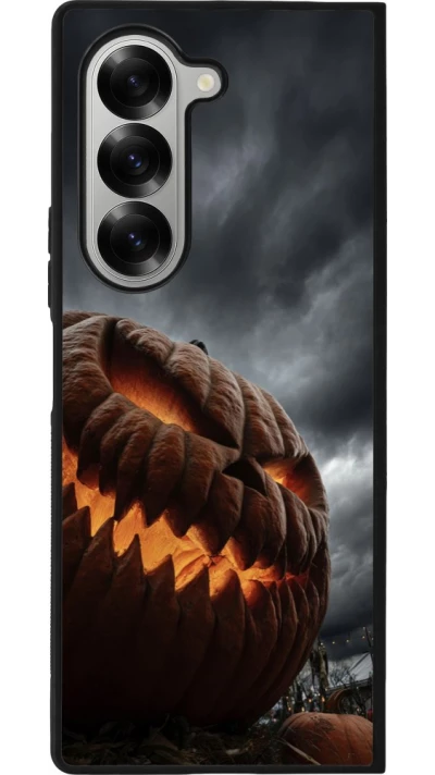Coque Samsung Galaxy Z Fold6 - Silicone rigide noir Halloween 2026 The Wicked Pumpkin