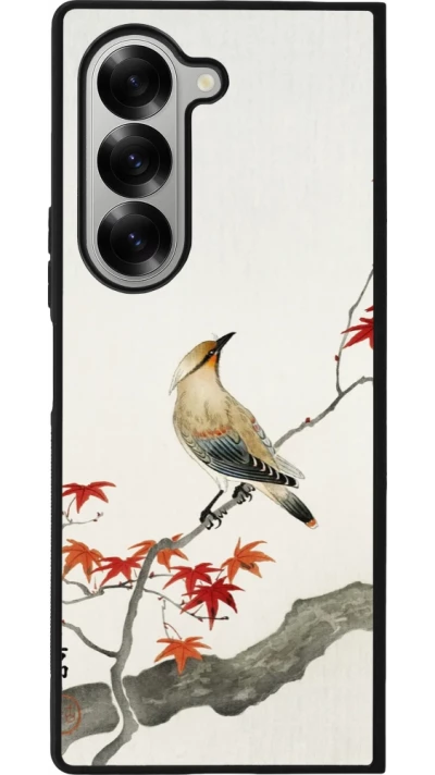 Samsung Galaxy Z Fold6 Case Hülle - Silikon schwarz Japanese Bird