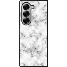 Coque Samsung Galaxy Z Fold6 - Silicone rigide noir Marble 01