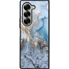 Coque Samsung Galaxy Z Fold6 - Silicone rigide noir Marble 04