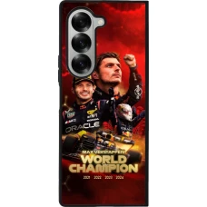 Coque Samsung Galaxy Z Fold6 - Silicone rigide noir Max Verstappen Champion 2023
