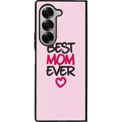 Samsung Galaxy Z Fold6 Case Hülle - Silikon schwarz Mom 2023 best Mom ever pink