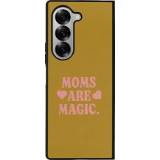 Coque Samsung Galaxy Z Fold6 - Silicone rigide noir Mom 2026 Are Magic