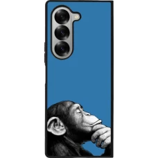 Coque Samsung Galaxy Z Fold6 - Silicone rigide noir Monkey Pop Art