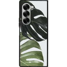 Samsung Galaxy Z Fold6 Case Hülle - Silikon schwarz Monstera Plant