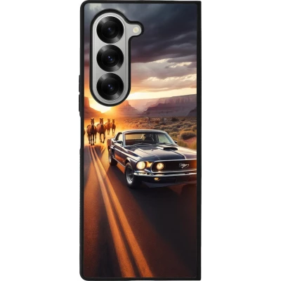 Samsung Galaxy Z Fold6 Case Hülle - Silikon schwarz Mustang 69 Grand Canyon