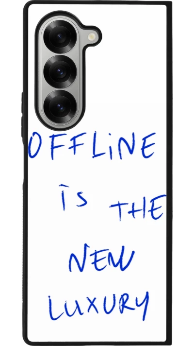 Coque Samsung Galaxy Z Fold6 - Silicone rigide noir Offline is the new luxury