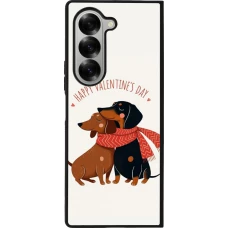 Coque Samsung Galaxy Z Fold6 - Silicone rigide noir Saint Valentines Day 26 Happy Valentine