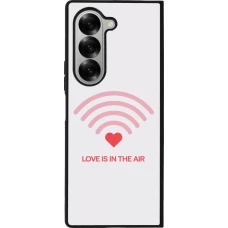 Samsung Galaxy Z Fold6 Case Hülle - Silikon schwarz Saint Valentines Day 26 Love is in the air