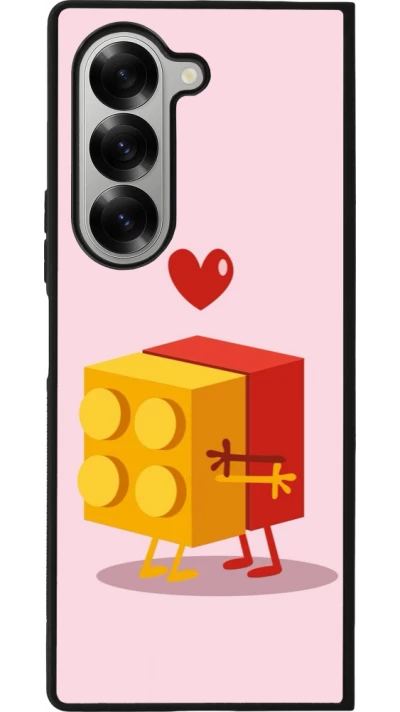Coque Samsung Galaxy Z Fold6 - Silicone rigide noir Saint Valentines Day 26 Puzzle