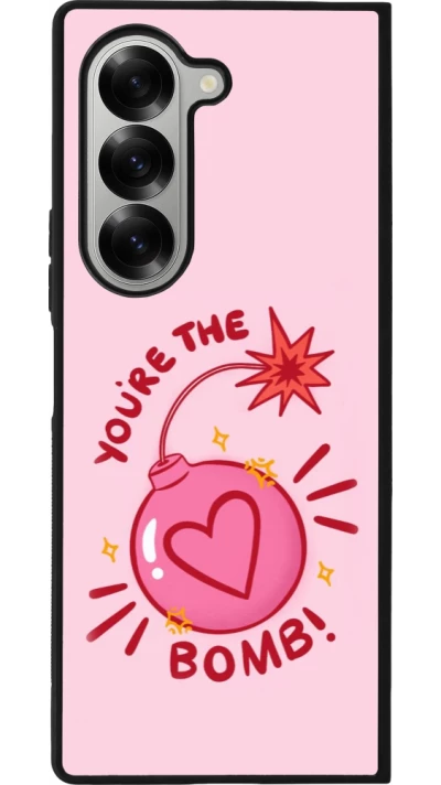 Coque Samsung Galaxy Z Fold6 - Silicone rigide noir Saint Valentines Day 26 You are the bomb