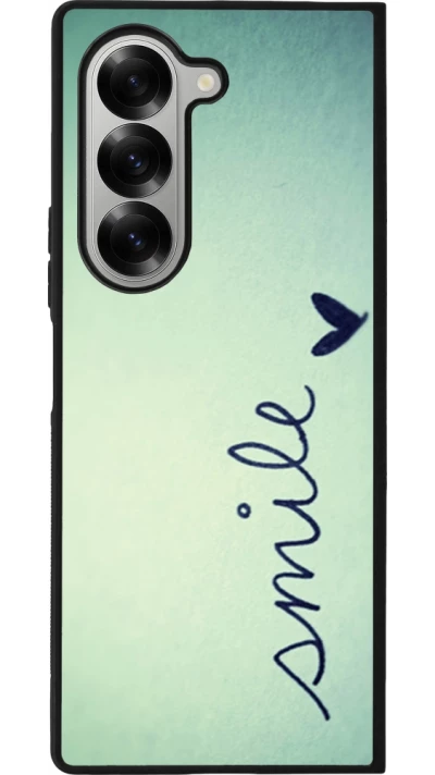 Coque Samsung Galaxy Z Fold6 - Silicone rigide noir Smile