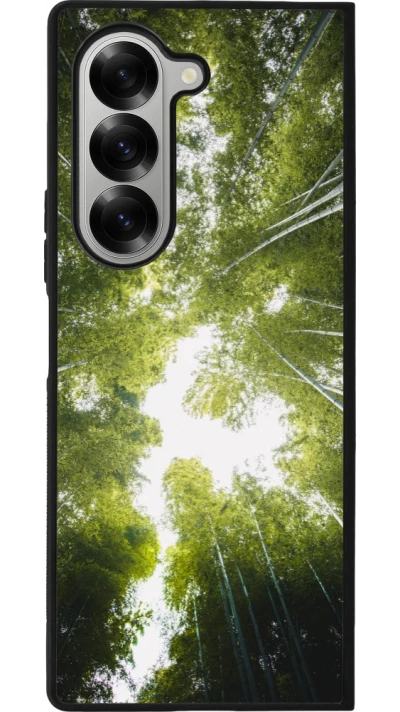 Coque Samsung Galaxy Z Fold6 - Silicone rigide noir Spring 23 forest blue sky