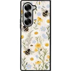 Samsung Galaxy Z Fold6 Case Hülle - Silikon schwarz Pattern bees Spring 2026