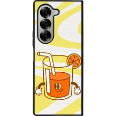 Coque Samsung Galaxy Z Fold6 - Silicone rigide noir Summer drink 2026