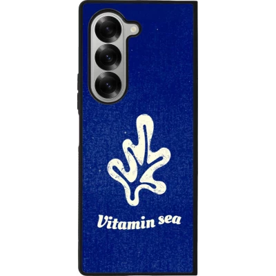 Coque Samsung Galaxy Z Fold6 - Silicone rigide noir Vitamin sea Summer 2026