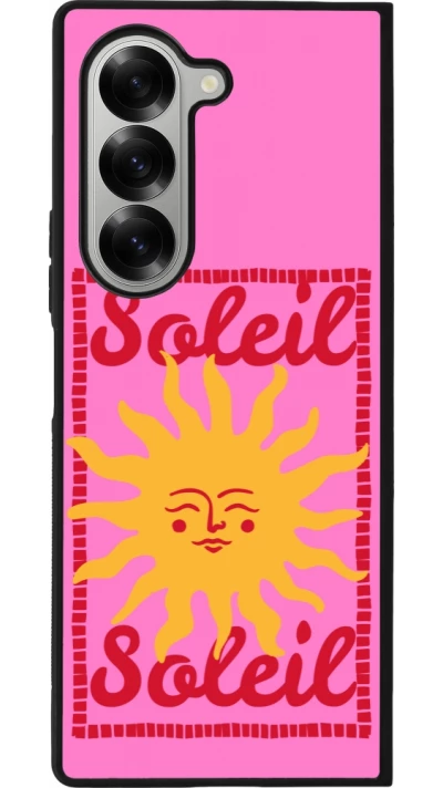 Coque Samsung Galaxy Z Fold6 - Silicone rigide noir Sun sun 2026