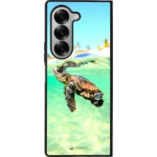 Coque Samsung Galaxy Z Fold6 - Silicone rigide noir Turtle Underwater