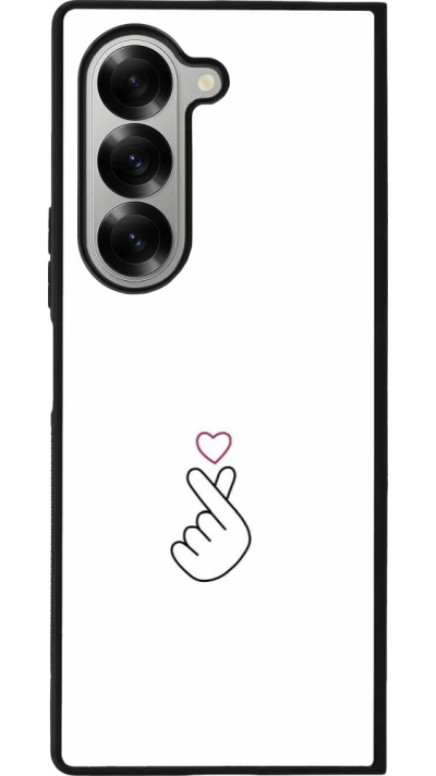 Coque Samsung Galaxy Z Fold6 - Silicone rigide noir Valentine 2024 heat by Millennials