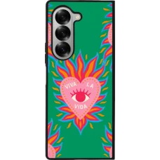 Samsung Galaxy Z Fold6 Case Hülle - Silikon schwarz Viva la vida 2026