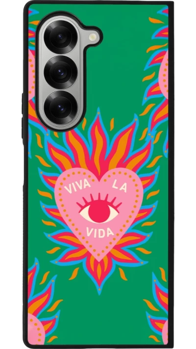 Coque Samsung Galaxy Z Fold6 - Silicone rigide noir Viva la vida 2026