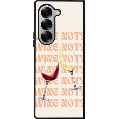 Samsung Galaxy Z Fold6 Case Hülle - Silikon schwarz Wine not