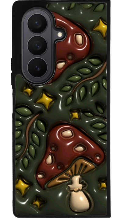 Coque Samsung Galaxy Z Fold7 - Silicone rigide noir Autumn 26 3D mushrooms