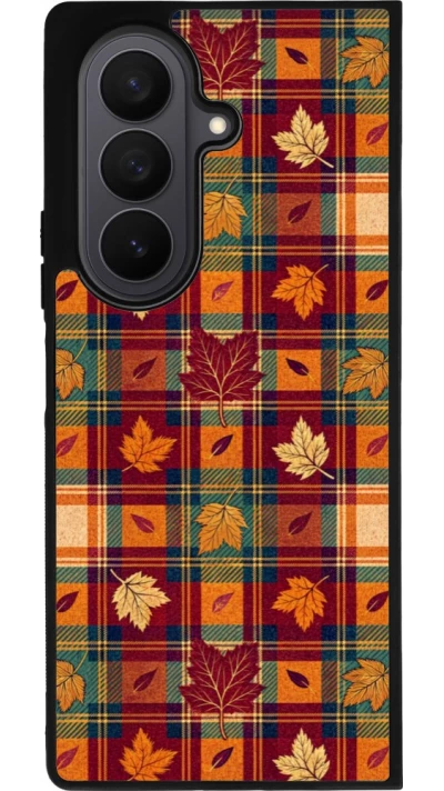 Coque Samsung Galaxy Z Fold7 - Silicone rigide noir Autumn 26 Autumn pattern