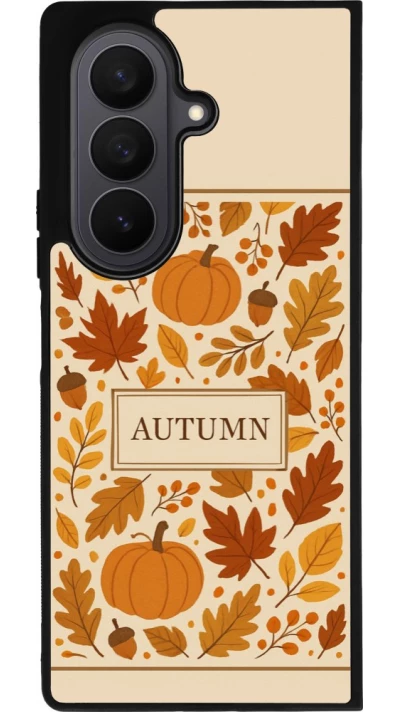 Coque Samsung Galaxy Z Fold7 - Silicone rigide noir Autumn 26 Hello autumn