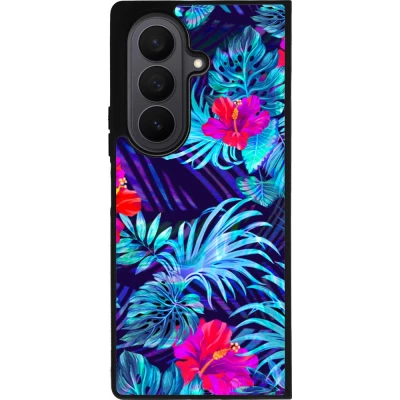 Coque Samsung Galaxy Z Fold7 - Silicone rigide noir Blue Forest