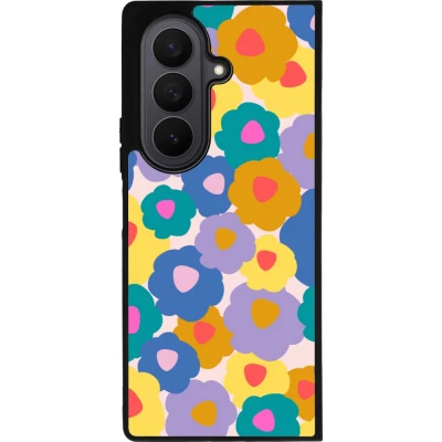 Coque Samsung Galaxy Z Fold7 - Silicone rigide noir Easter 2024 flower power