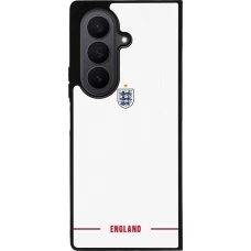 Coque Samsung Galaxy Z Fold7 - Silicone rigide noir Maillot de football Angleterre 2026 personnalisable