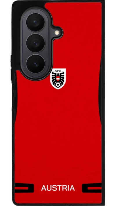 Samsung Galaxy Z Fold7 Case Hülle - Silikon schwarz O?sterreich 2026 personalisierbares Fussballtrikot