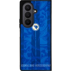 Coque Samsung Galaxy Z Fold7 - Silicone rigide noir Maillot de football Bosnie-Herzégovine 2026 personnalisable