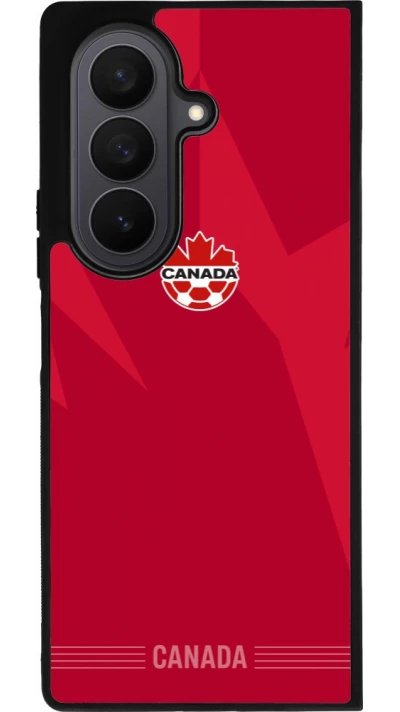Samsung Galaxy Z Fold7 Case Hülle - Silikon schwarz Kanada 2026 personalisierbares Fussballtrikot